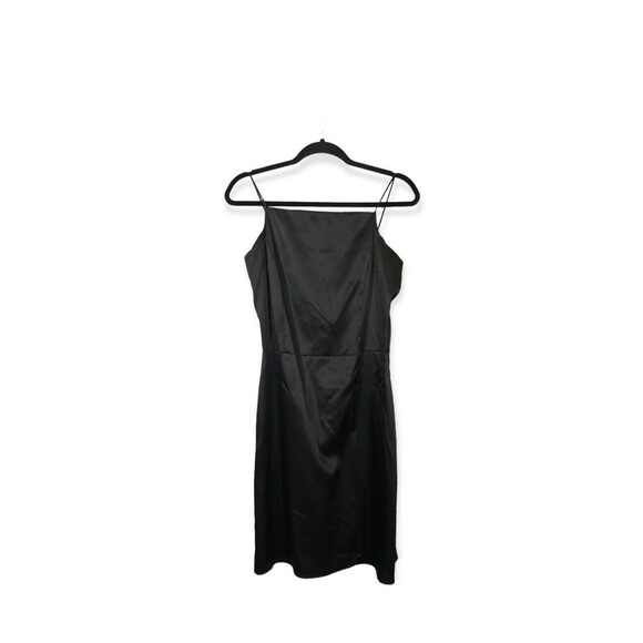 Esprit VTG Y2K Black Square Neck Studded Strap Women's Size 5/6 Slip Mini Dress - Picture 1 of 7